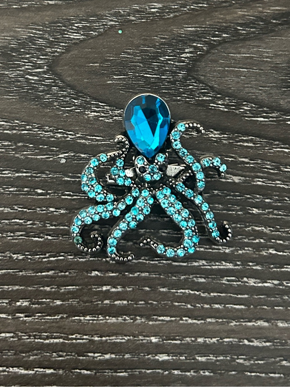 Crystal Octopus brooch - Picture 3 of 4